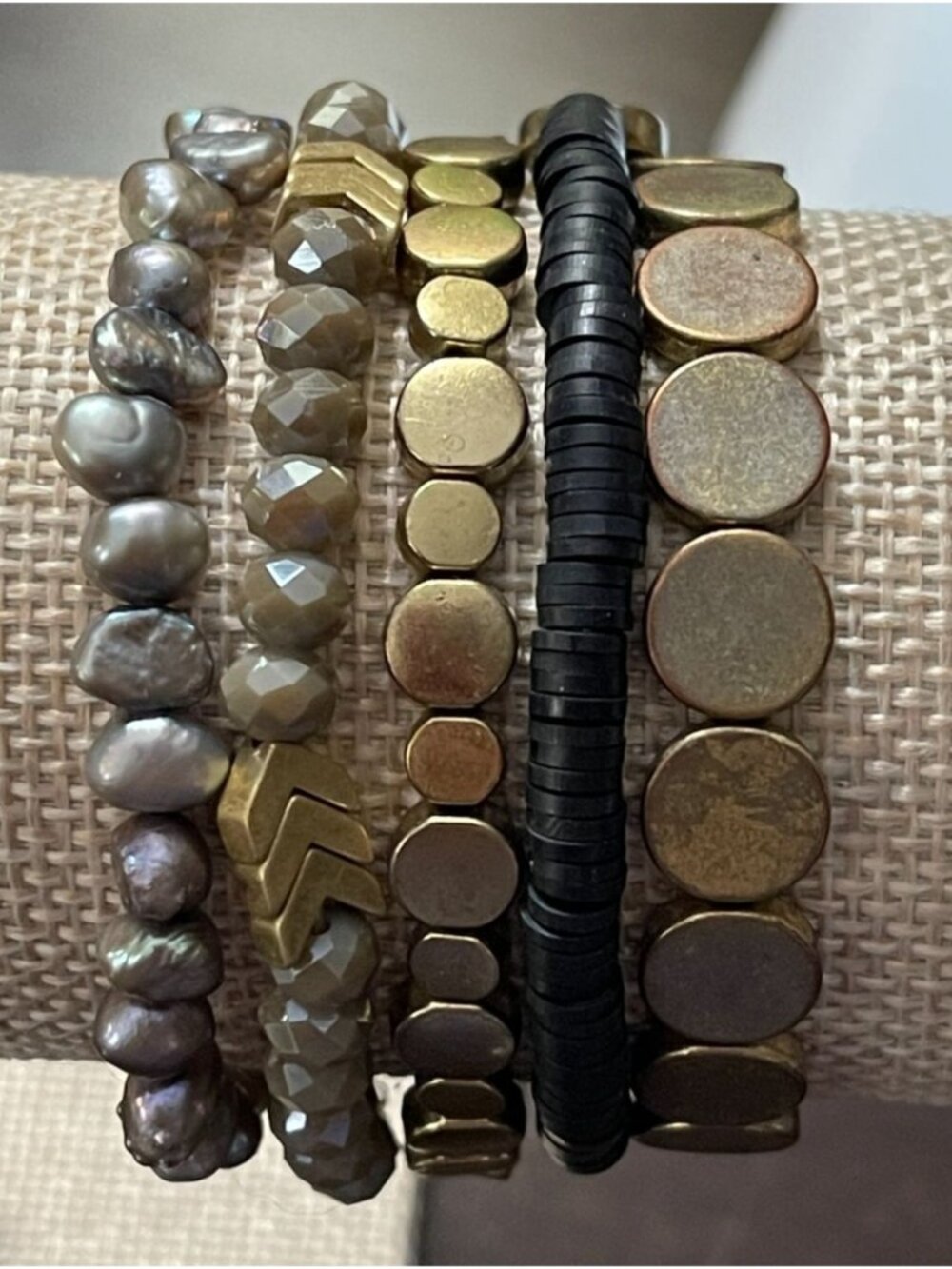 Boho Beaded Multi-Strand Bracelet Stack Set